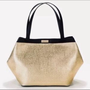 Versace Parfums Gold Tote Weekender Bag